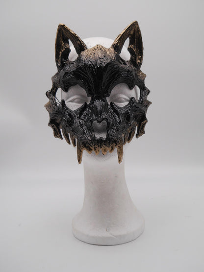 Cat Mask ~ Moon ~ Mond Maske ~ Headdress ~ Headpiece ~ Skull - Bones ~ wolves ~ wolf ~ Kopfschmuck
