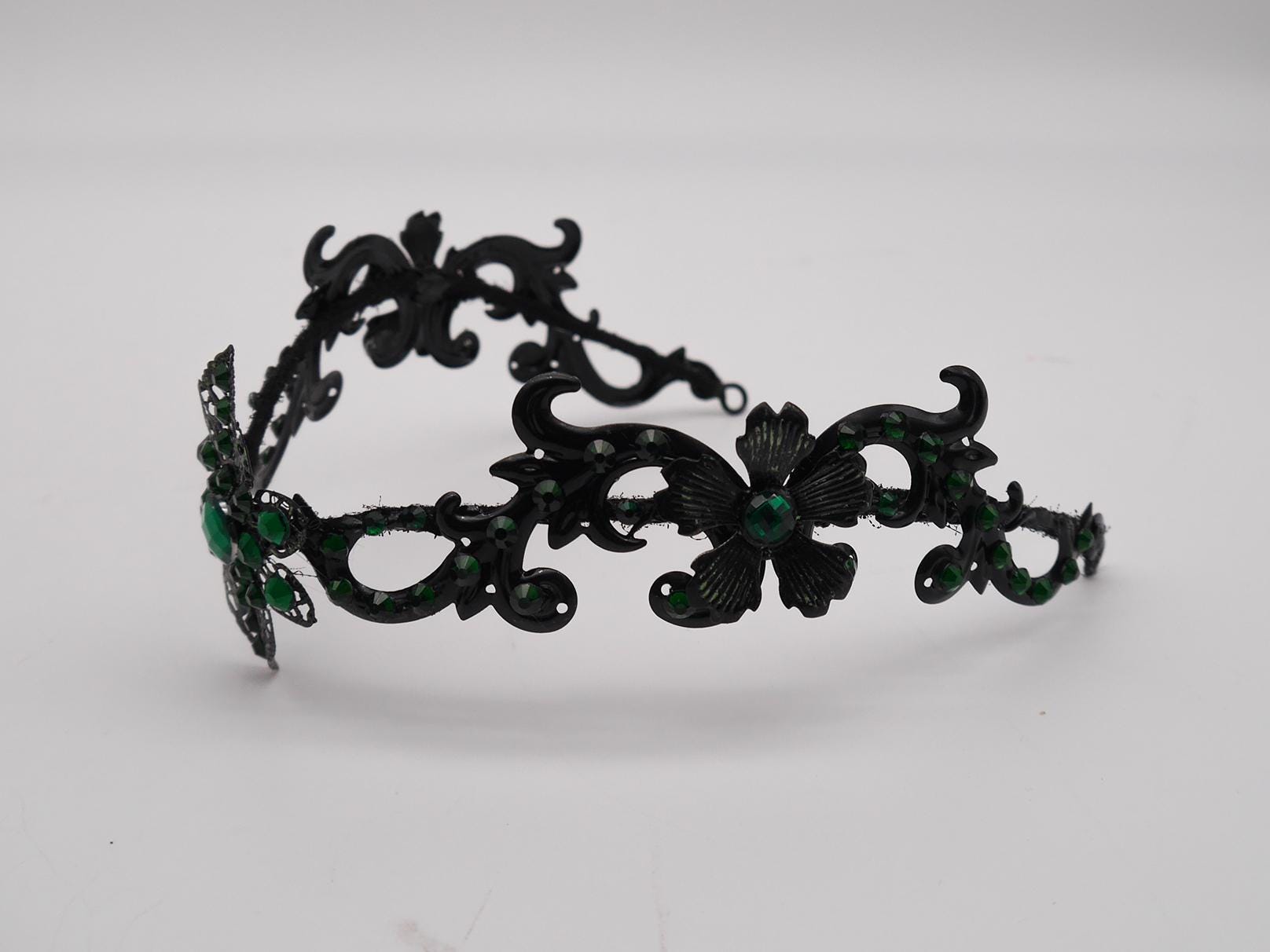 dark merald Tiara ~ Gothic Kopfschmuck ~ Goth ~ Mystischer Haarschmuck