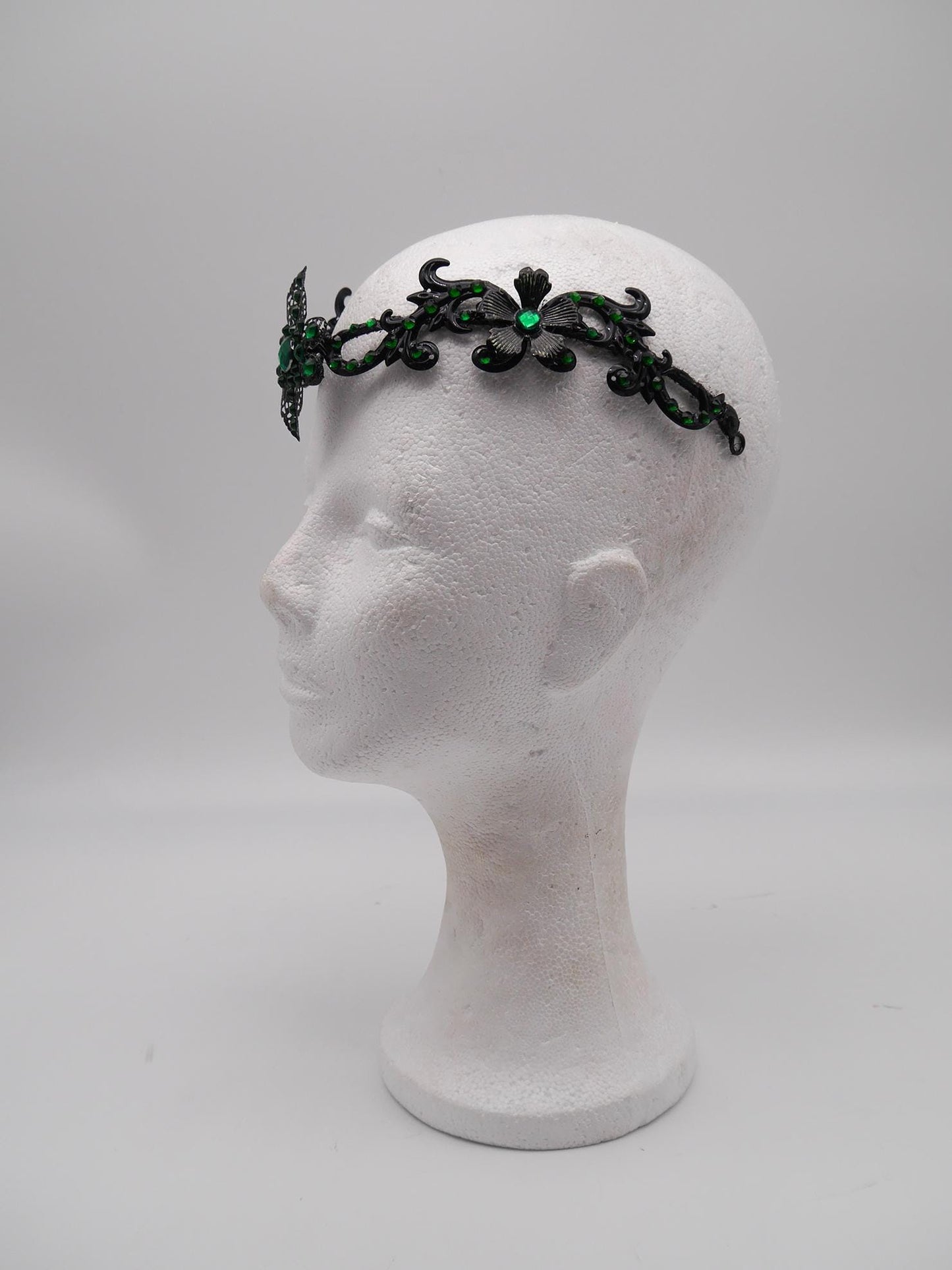 dark merald Tiara ~ Gothic Kopfschmuck ~ Goth ~ Mystischer Haarschmuck