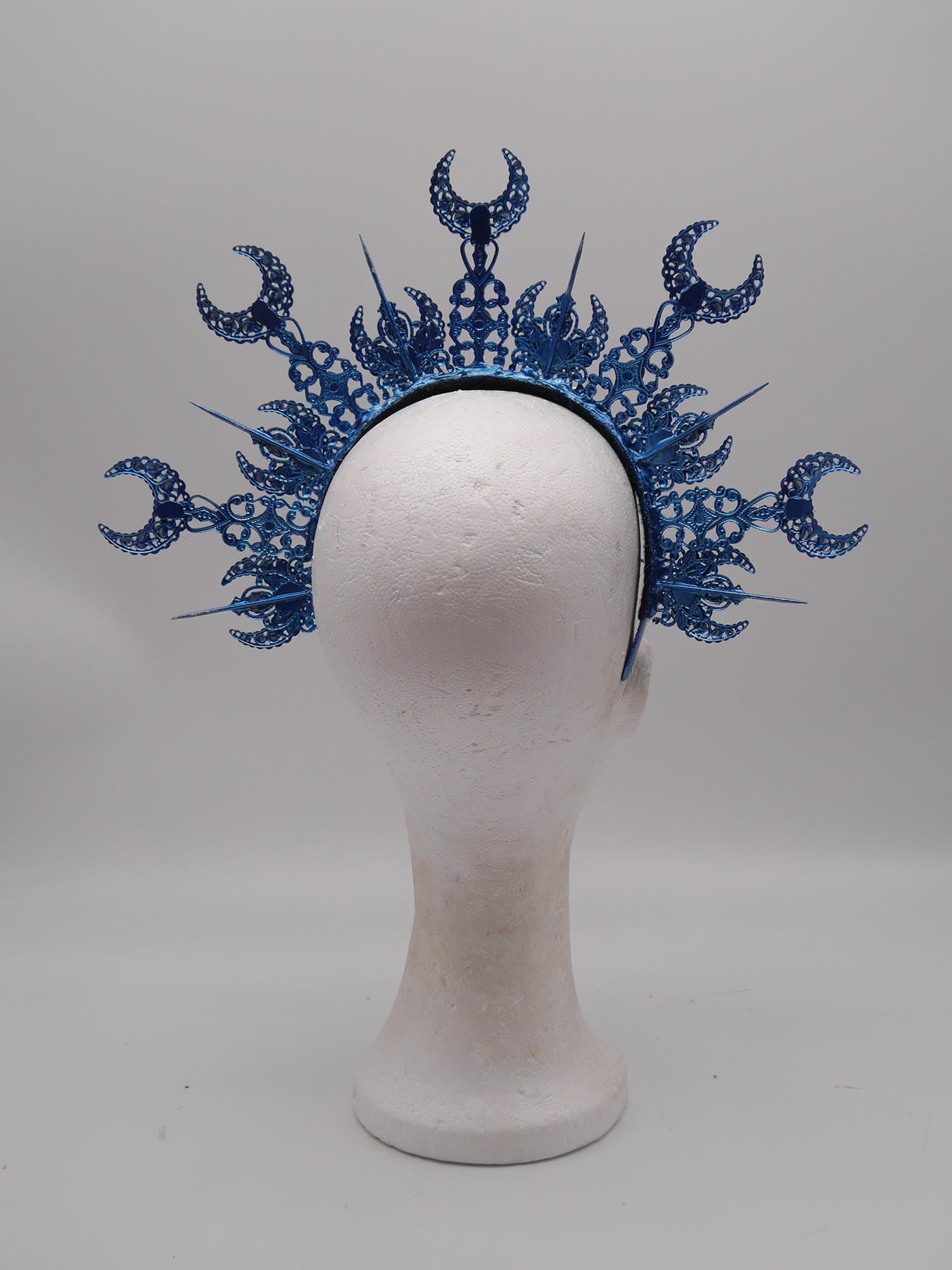 Luna Halo ~ Moon Child Headdress ~ Mond Kopfschmuck ~ fantasy ~ costume ~ Elv ~ Elfe ~ Royal ~ Kristall ~ Krone ~ Crown