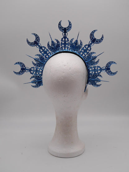 Luna Halo ~ Moon Child Headdress ~ Mond Kopfschmuck ~ fantasy ~ costume ~ Elv ~ Elfe ~ Royal ~ Kristall ~ Krone ~ Crown