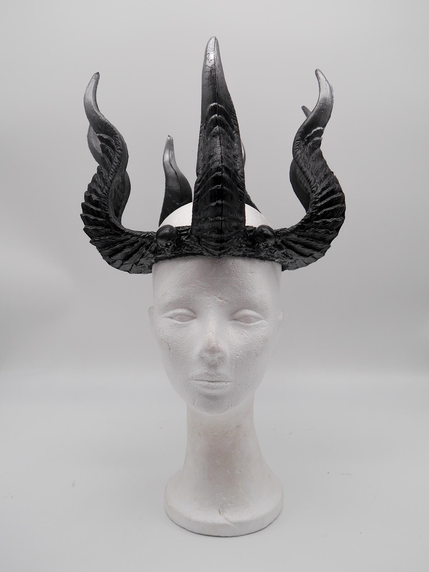 Horns of Damnation ~ Dragon Headdress ~ Horns Crown~ Royal Gotic Headdress