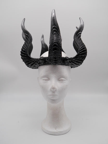 Horns of Damnation ~ Dragon Headdress ~ Horns Crown~ Royal Gotic Headdress