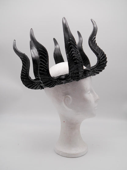 Horns of Damnation ~ Dragon Headdress ~ Horns Crown~ Royal Gotic Headdress