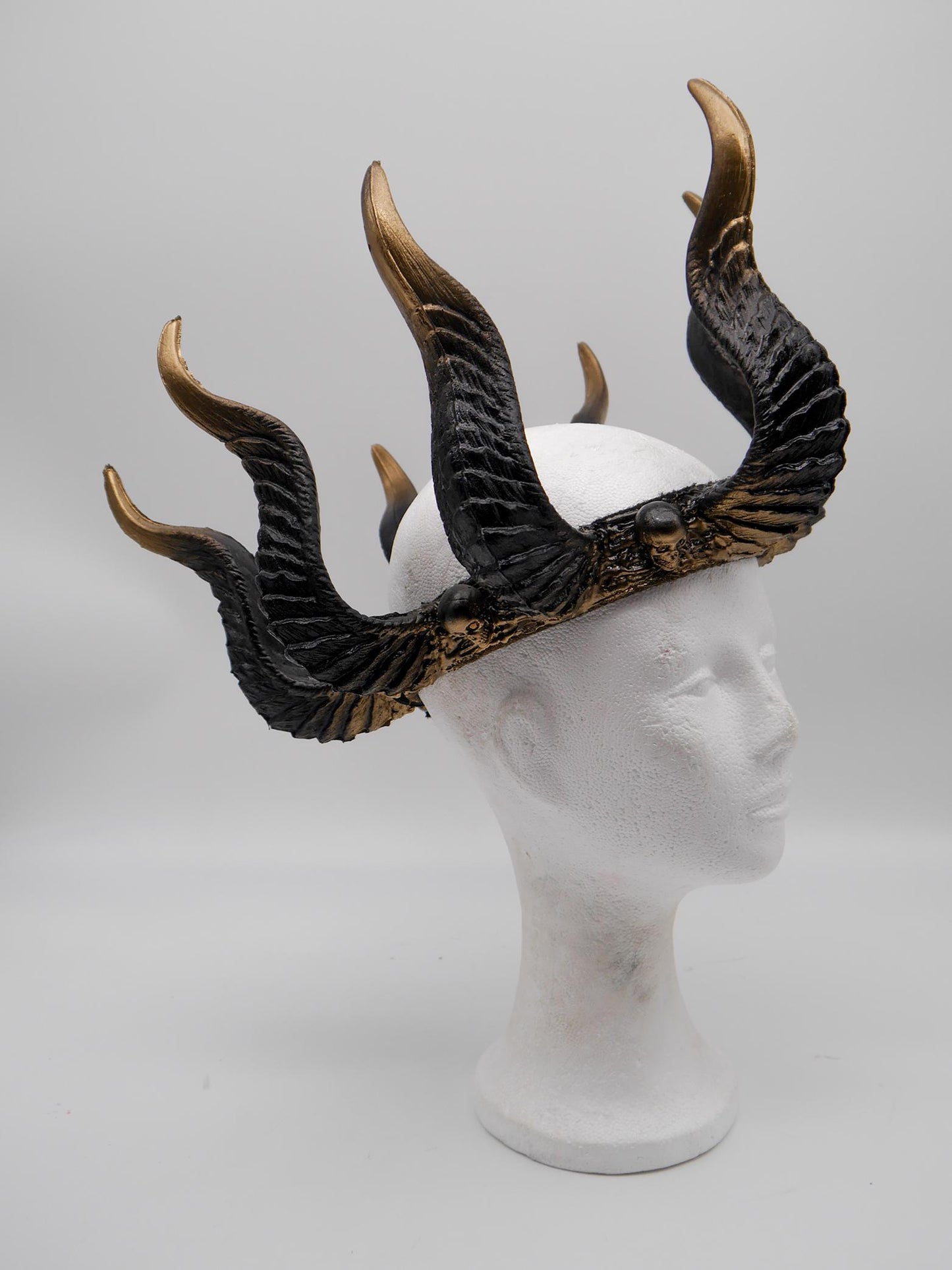Horns of Damnation ~ Dragon Headdress ~ Horns Crown~ Royal Gotic Headdress