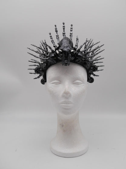 Crown of the Bone Warden ~ Schamanenkrone ~ Gothic headdress ~ Hexe ~ Wikinger ~ Schädel ~ wicca ~ Witch
