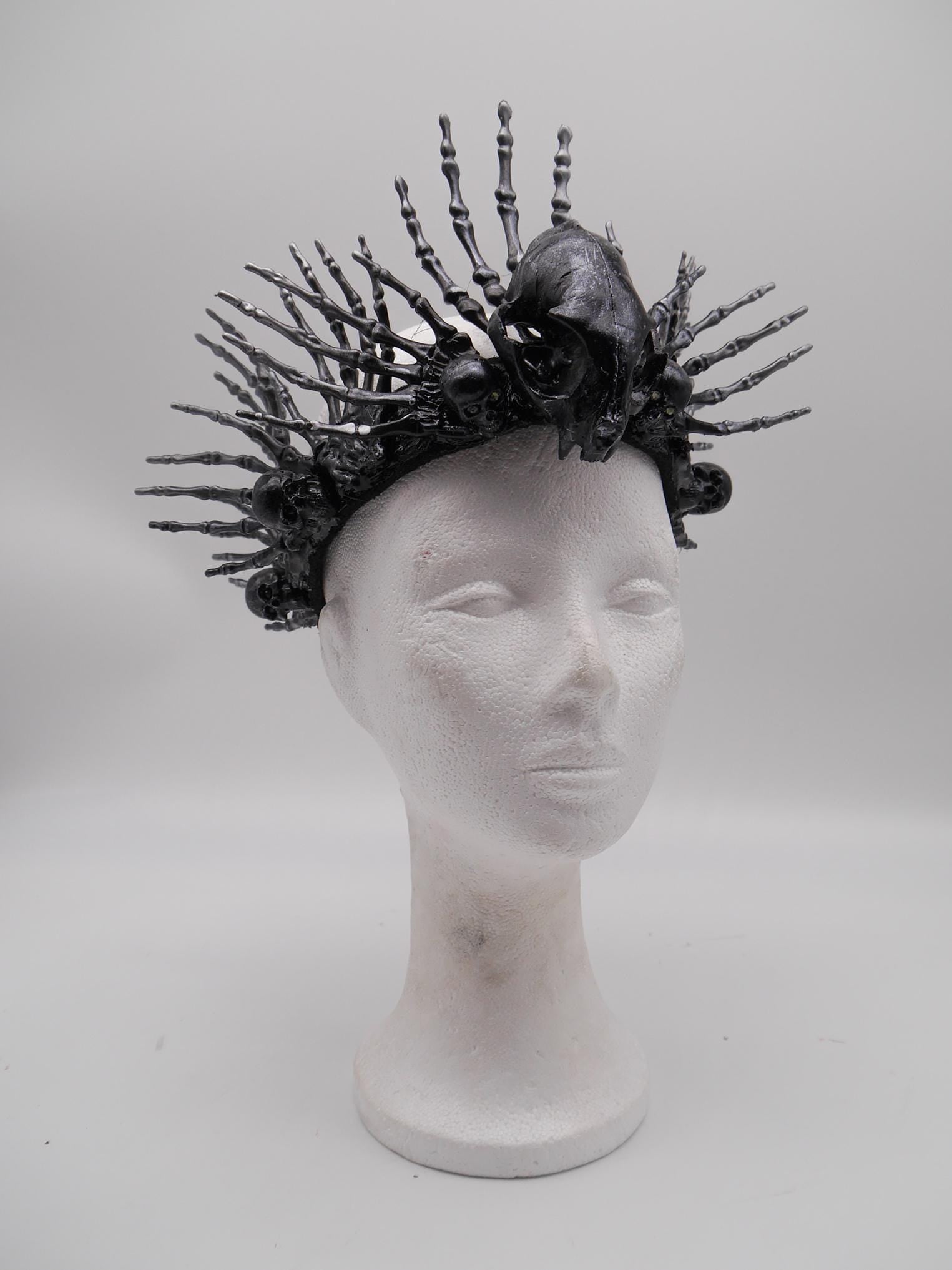 Crown of the Bone Warden ~ Schamanenkrone ~ Gothic headdress ~ Hexe ~ Wikinger ~ Schädel ~ wicca ~ Witch