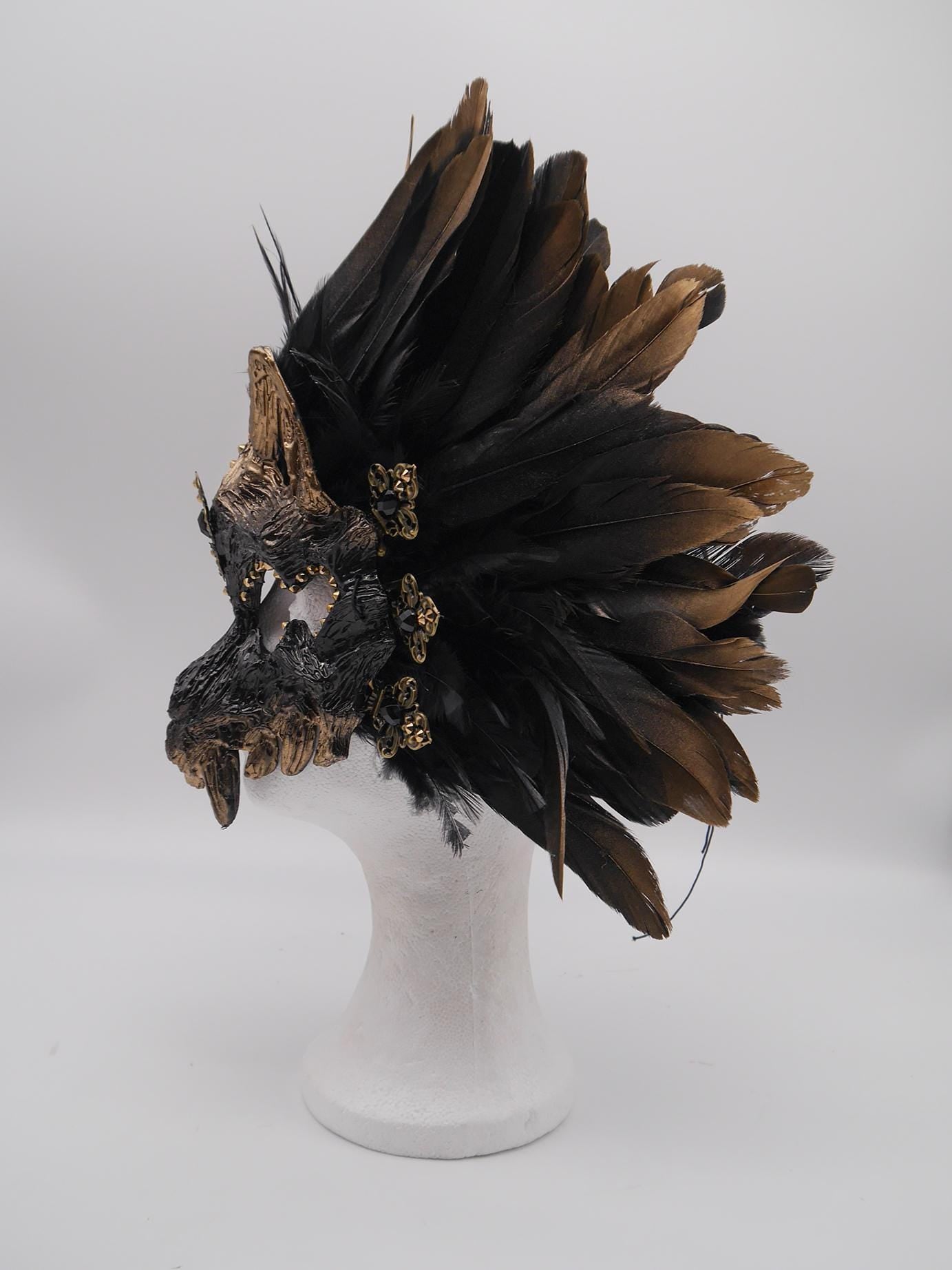 Black silber Cat Mask