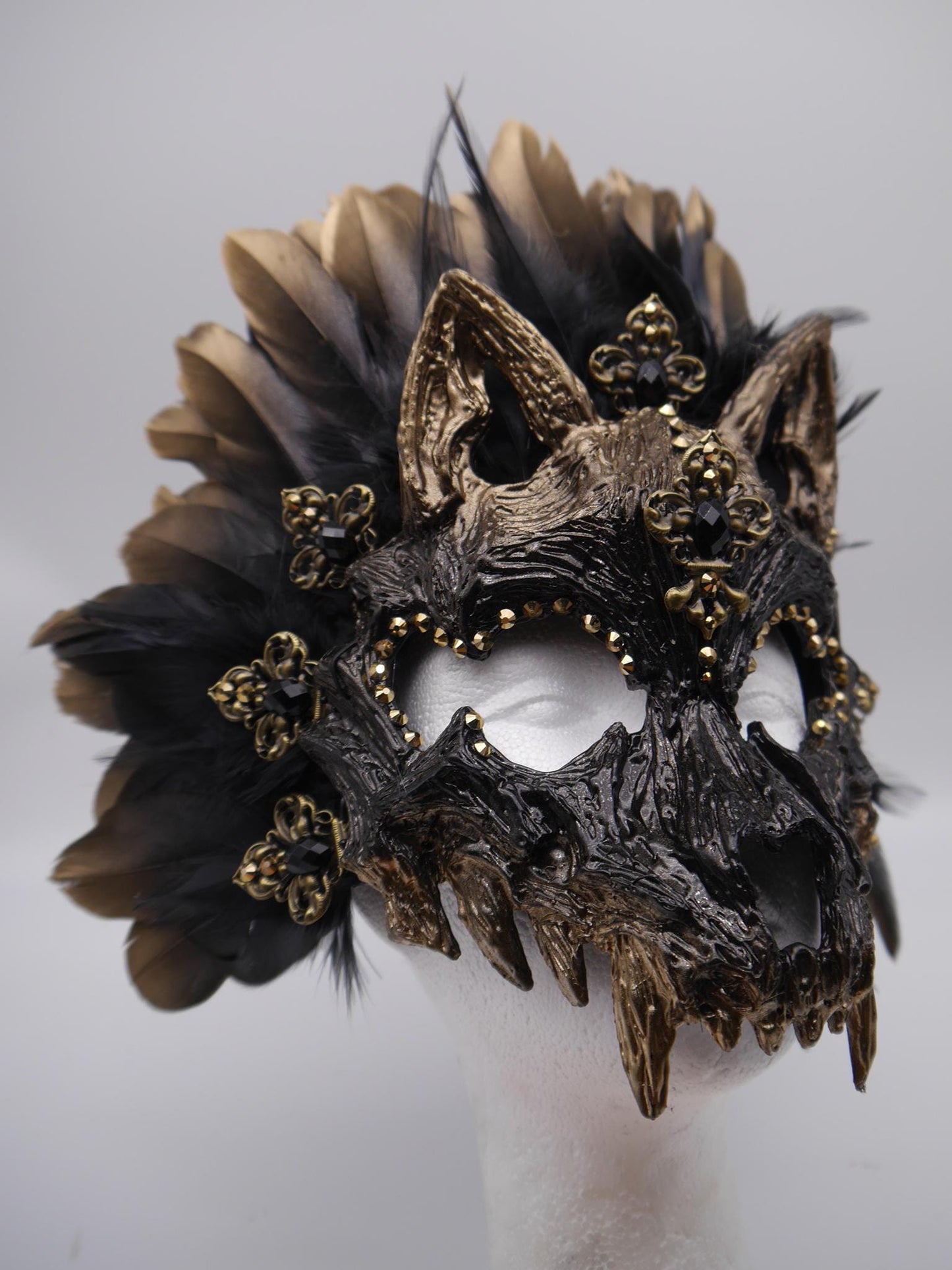 Black silber Cat Mask