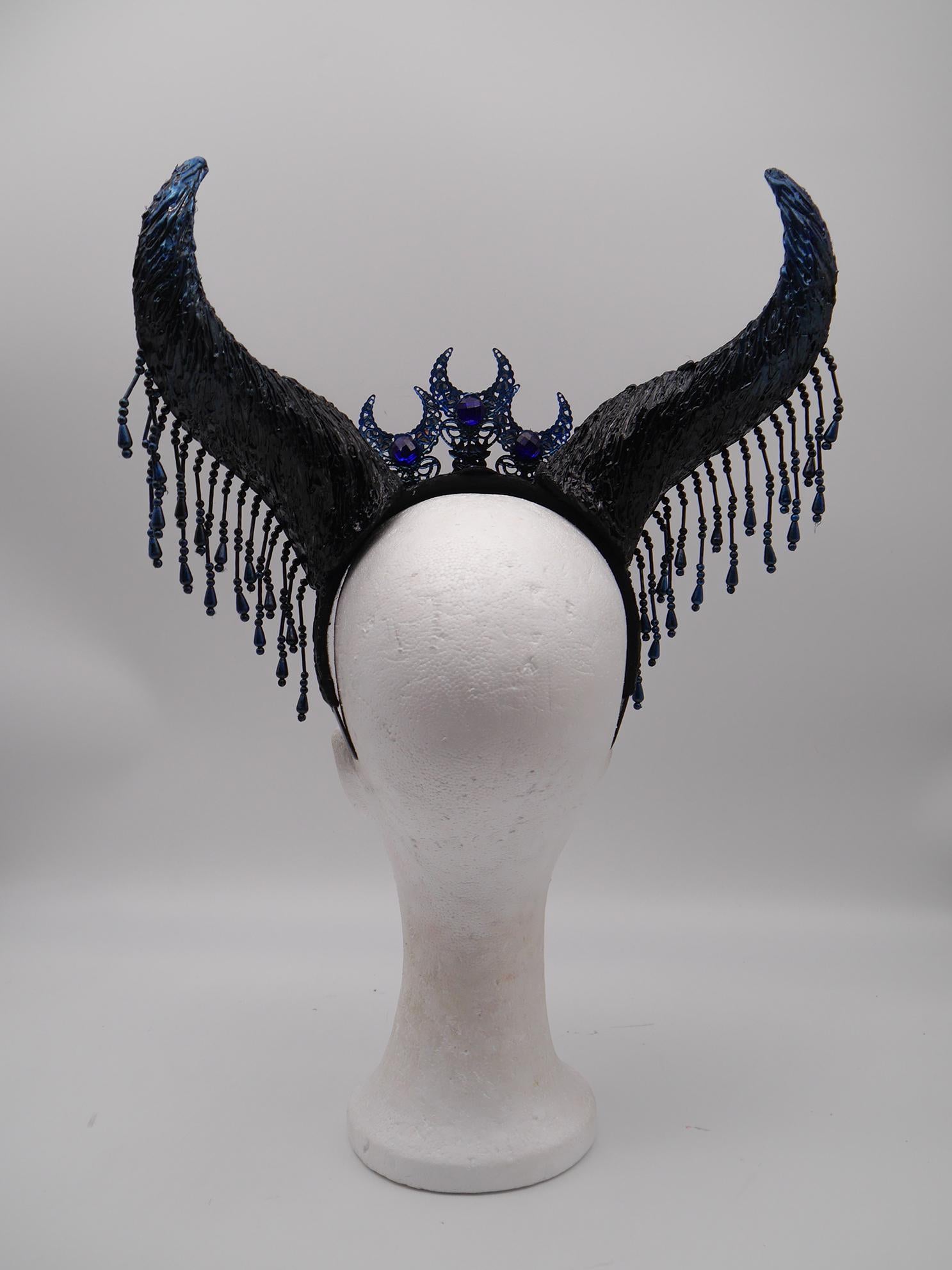 Nyx Maleficent Horns – Nyx Collection ~ gothic Hörner ~ Fantasy ~ Kopfschmuck ~ Dämon ~ Hexe ~ Festival ~ occult ~ wicca ~ Moon