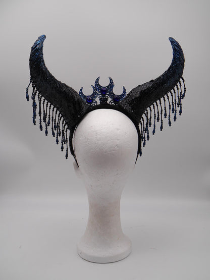 Nyx Maleficent Horns – Nyx Collection ~ gothic Hörner ~ Fantasy ~ Kopfschmuck ~ Dämon ~ Hexe ~ Festival ~ occult ~ wicca ~ Moon