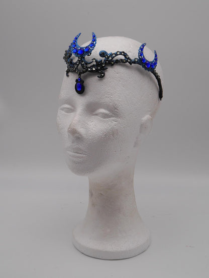 Nyx Tiara ~ Dark moon ~ Gothic Kopfschmuck ~ Goth ~ Mystischer Haarschmuck