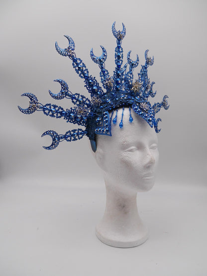 Celestial Moon Crown ~ Nyx Collection ~ Halo - Moonshine headpiece - Royal gloriole -