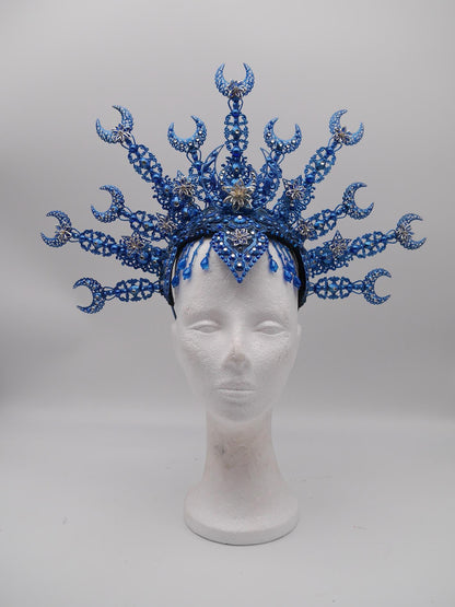 Celestial Moon Crown ~ Nyx Collection ~ Halo - Moonshine headpiece - Royal gloriole -