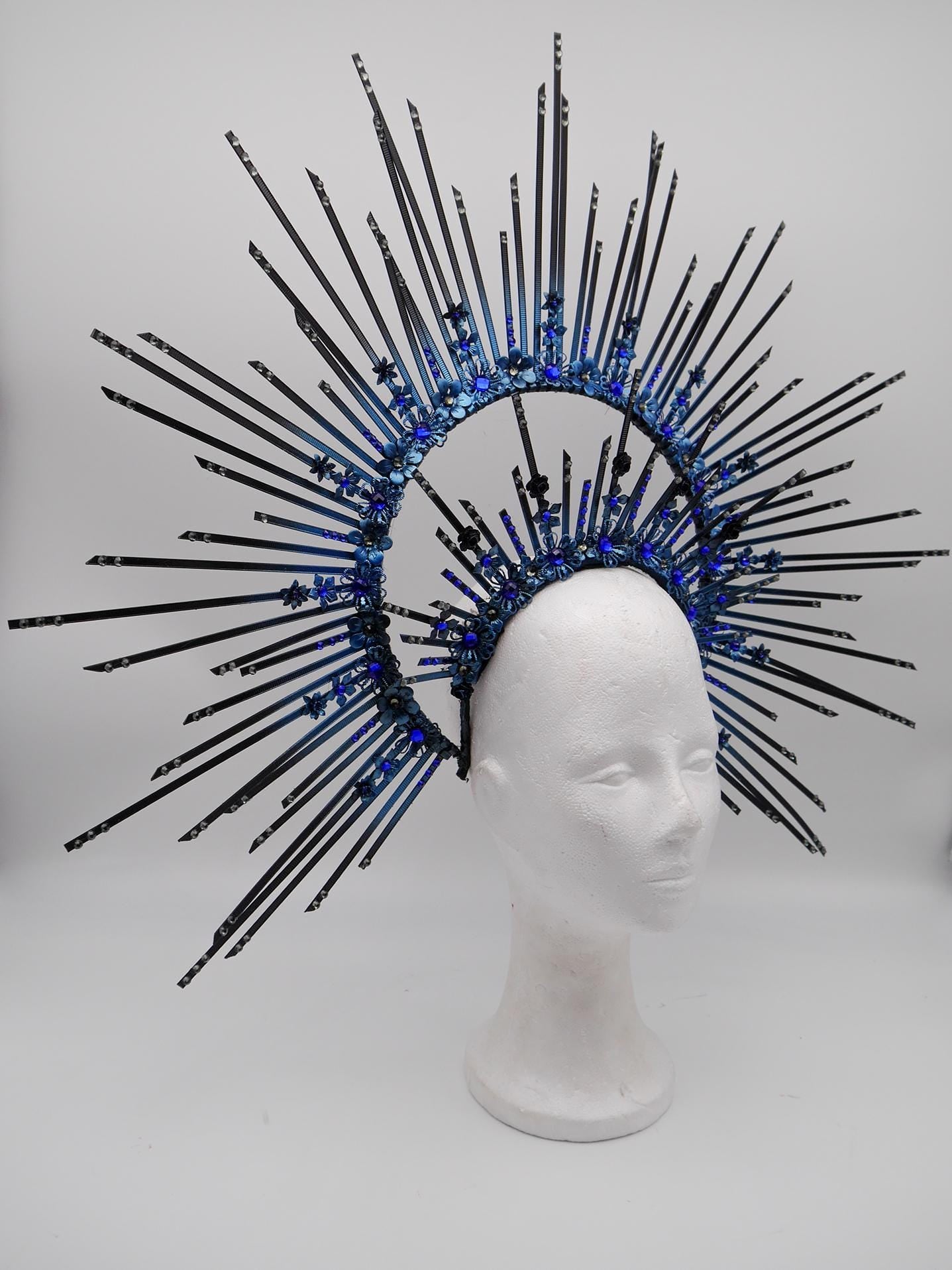 Dark Bloom Gothic Set ~ Nyx Collection ~ Maske ~ Headdress ~ Headpiece ~ Skull - Bones ~ goth ~ Kopfschmuck - festival ~ Devil