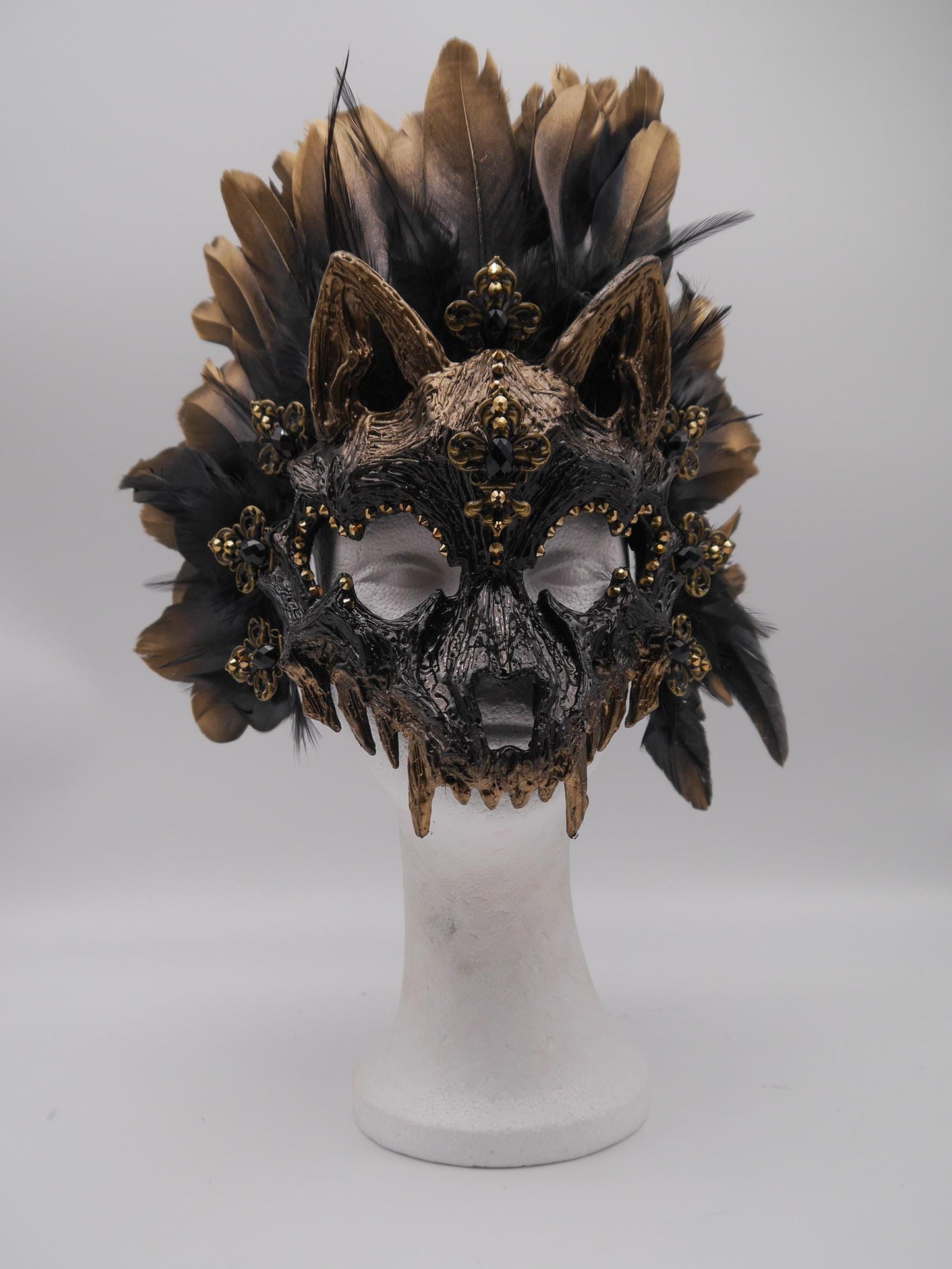 Black silber Cat Mask