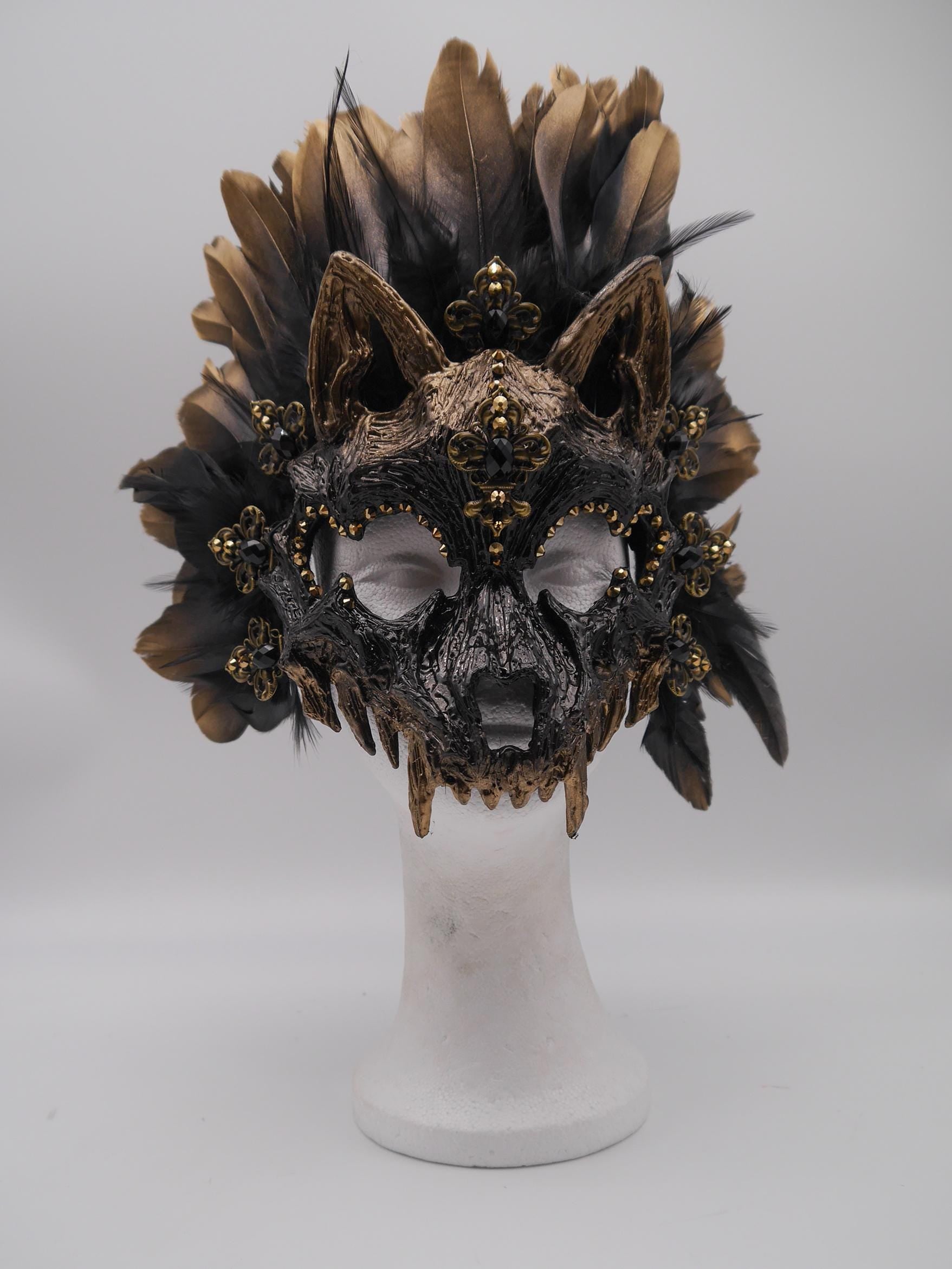 Black silber Cat Mask