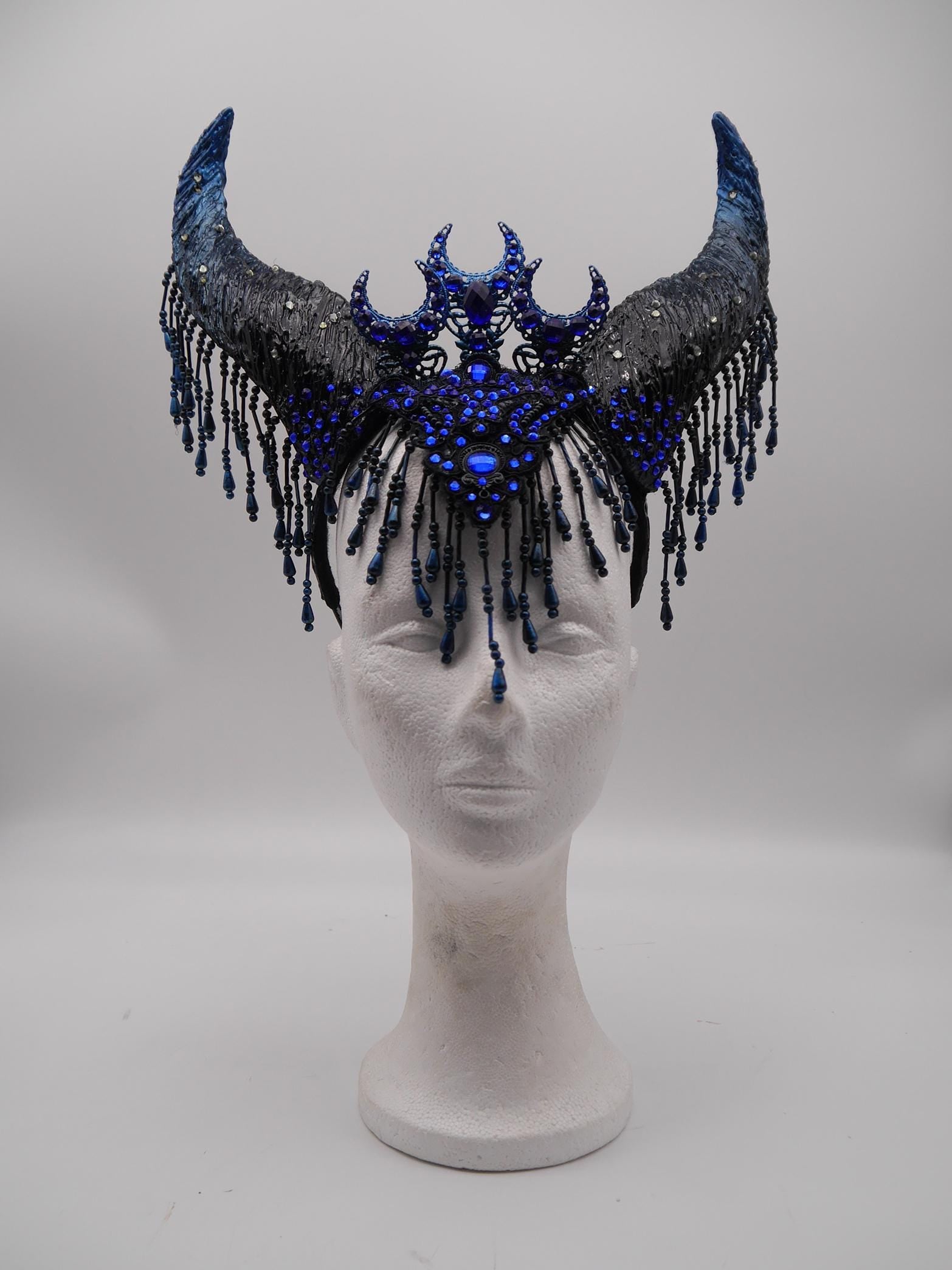 Nyx Maleficent Horns – Nyx Collection ~ gothic Hörner ~ Fantasy ~ Kopfschmuck ~ Dämon ~ Hexe ~ Festival ~ occult ~ wicca ~ Moon