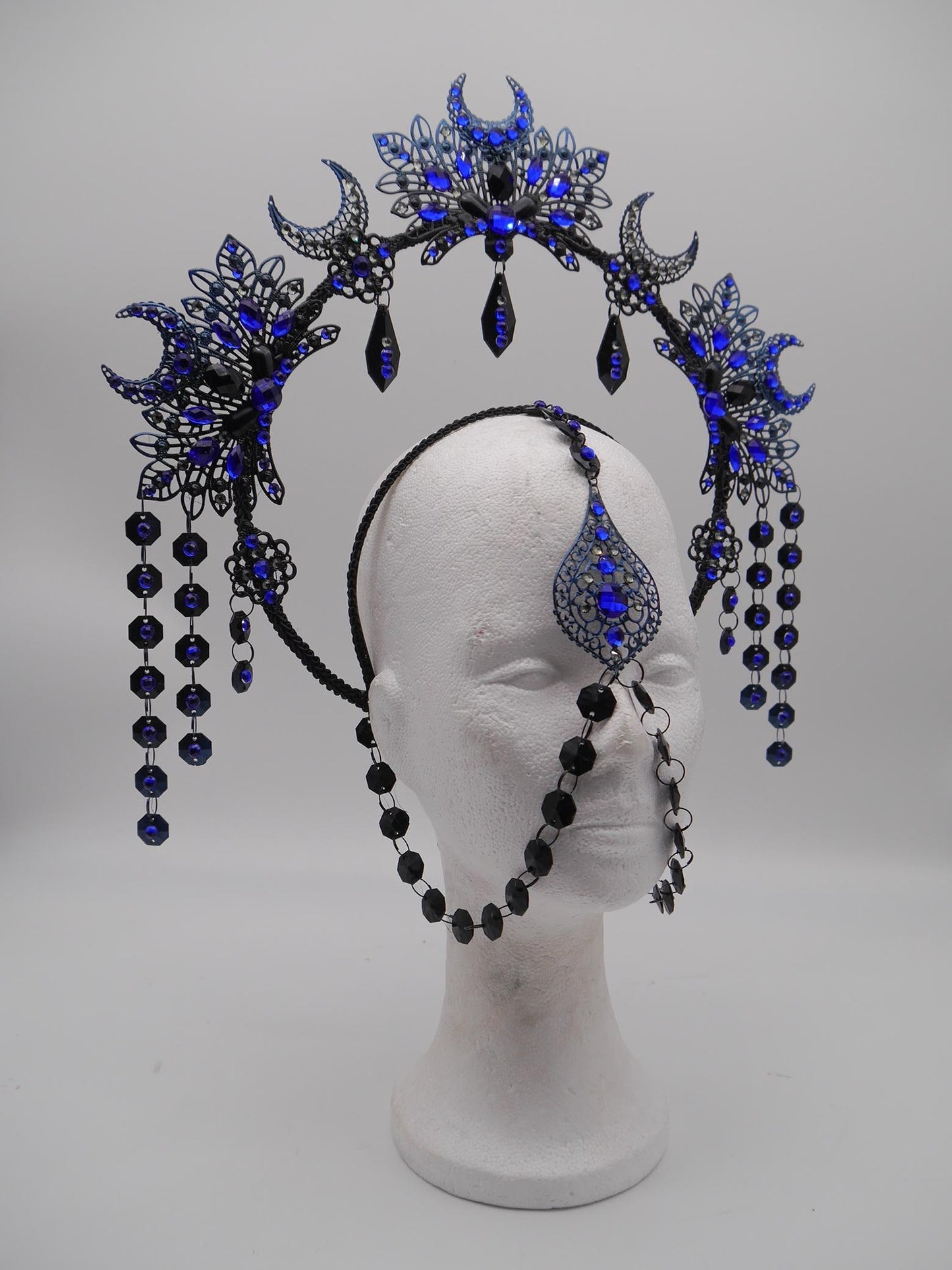 Nyx Moonshine Halo ~ Gothic Crown ~ black Royal Metal ~ vampir ~ Krone ~ Kranz ~ Kopfschmuck ~ Headdress ~ Fantasy~ goth