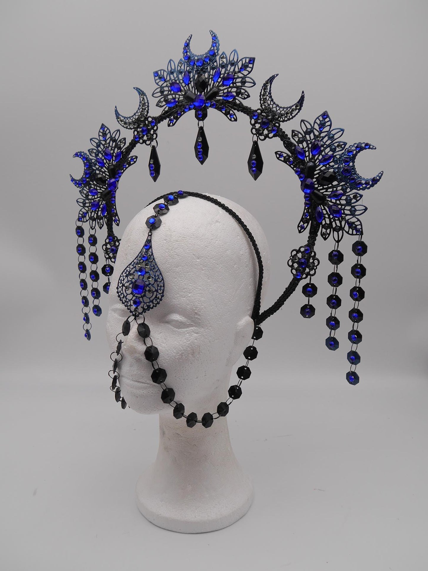 Nyx Moonshine Halo ~ Gothic Crown ~ black Royal Metal ~ vampir ~ Krone ~ Kranz ~ Kopfschmuck ~ Headdress ~ Fantasy~ goth