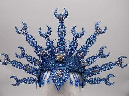 Celestial Moon Crown ~ Nyx Collection ~ Halo - Moonshine headpiece - Royal gloriole -