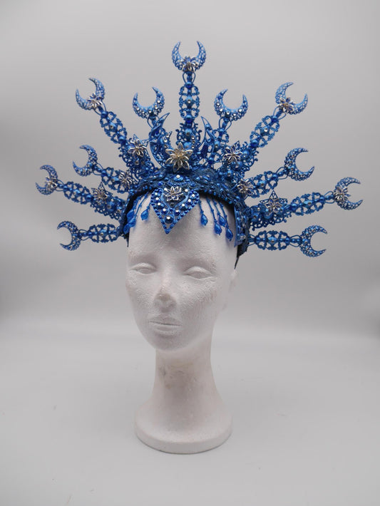 Celestial Moon Crown ~ Nyx Collection ~ Halo - Moonshine headpiece - Royal gloriole -