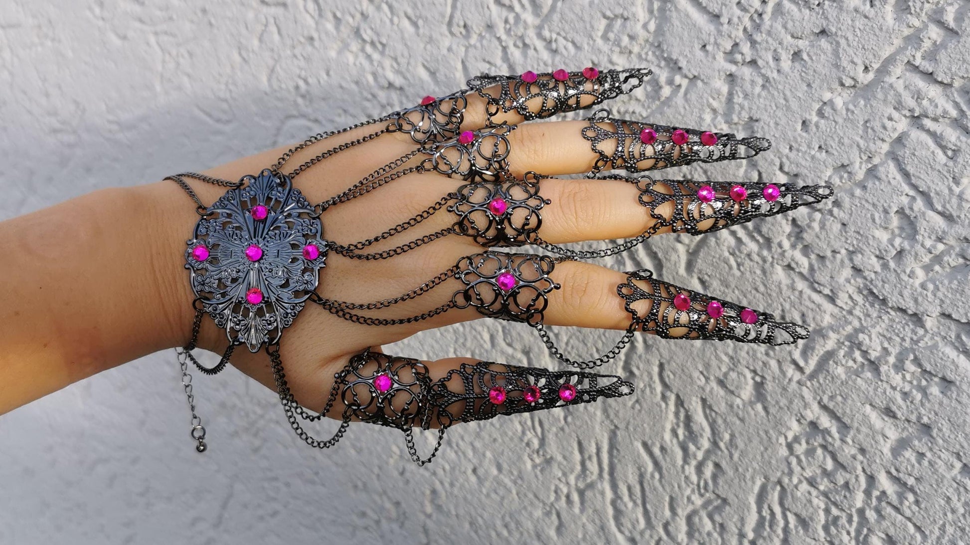 dark gothic Nails (1pc = 1 Full Hand Piece)