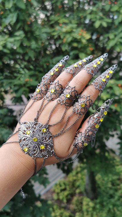 dark gothic Nails (1pc = 1 Full Hand Piece)
