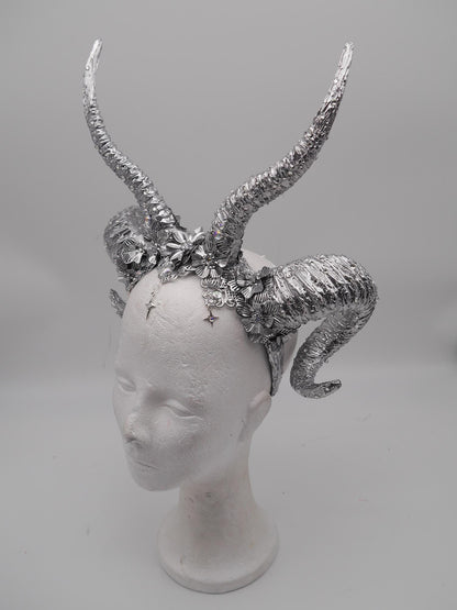 frozen Light dragon Horns ~ winter goddess ~ Ice Gothic Hörner ~ Fantasy ~ Kopfschmuck ~ Dämon ~ Hexe ~ Festival ~ Maleficent - double horns