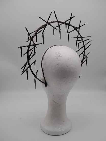 Thorn Double Halo - gothic headpiece - goth - witch - wicca - Royal gloriole - crown - Krone - Kranz -