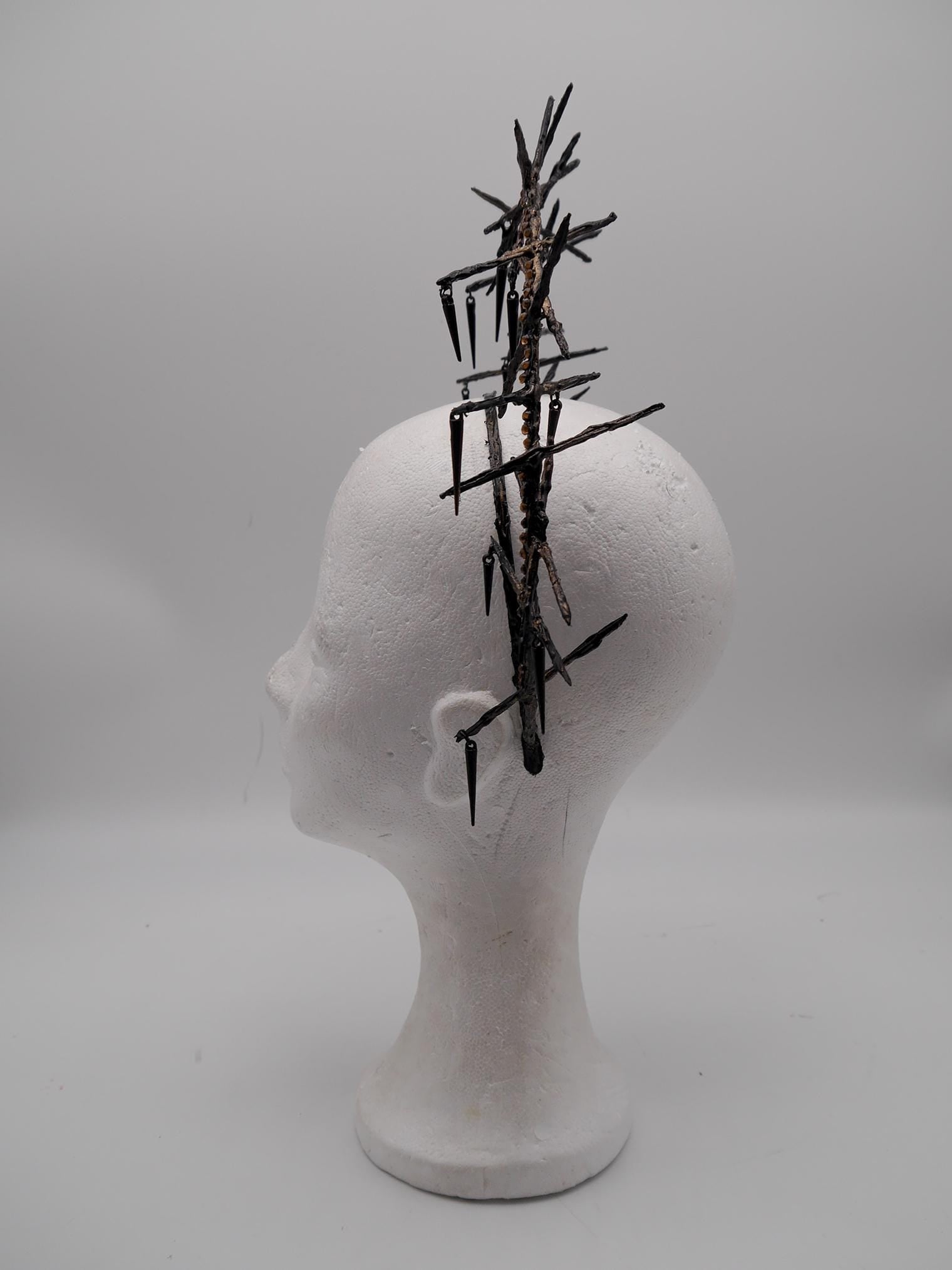 Thorn Double Halo - gothic headpiece - goth - witch - wicca - Royal gloriole - crown - Krone - Kranz -