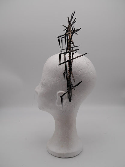 Thorn Double Halo - gothic headpiece - goth - witch - wicca - Royal gloriole - crown - Krone - Kranz -