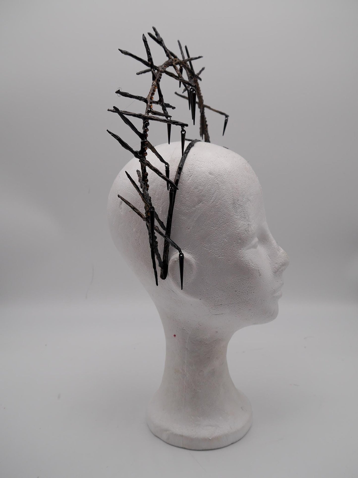 Thorn Double Halo - gothic headpiece - goth - witch - wicca - Royal gloriole - crown - Krone - Kranz -