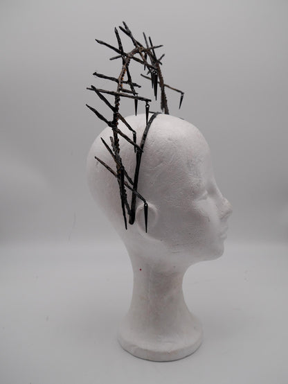 Thorn Double Halo - gothic headpiece - goth - witch - wicca - Royal gloriole - crown - Krone - Kranz -