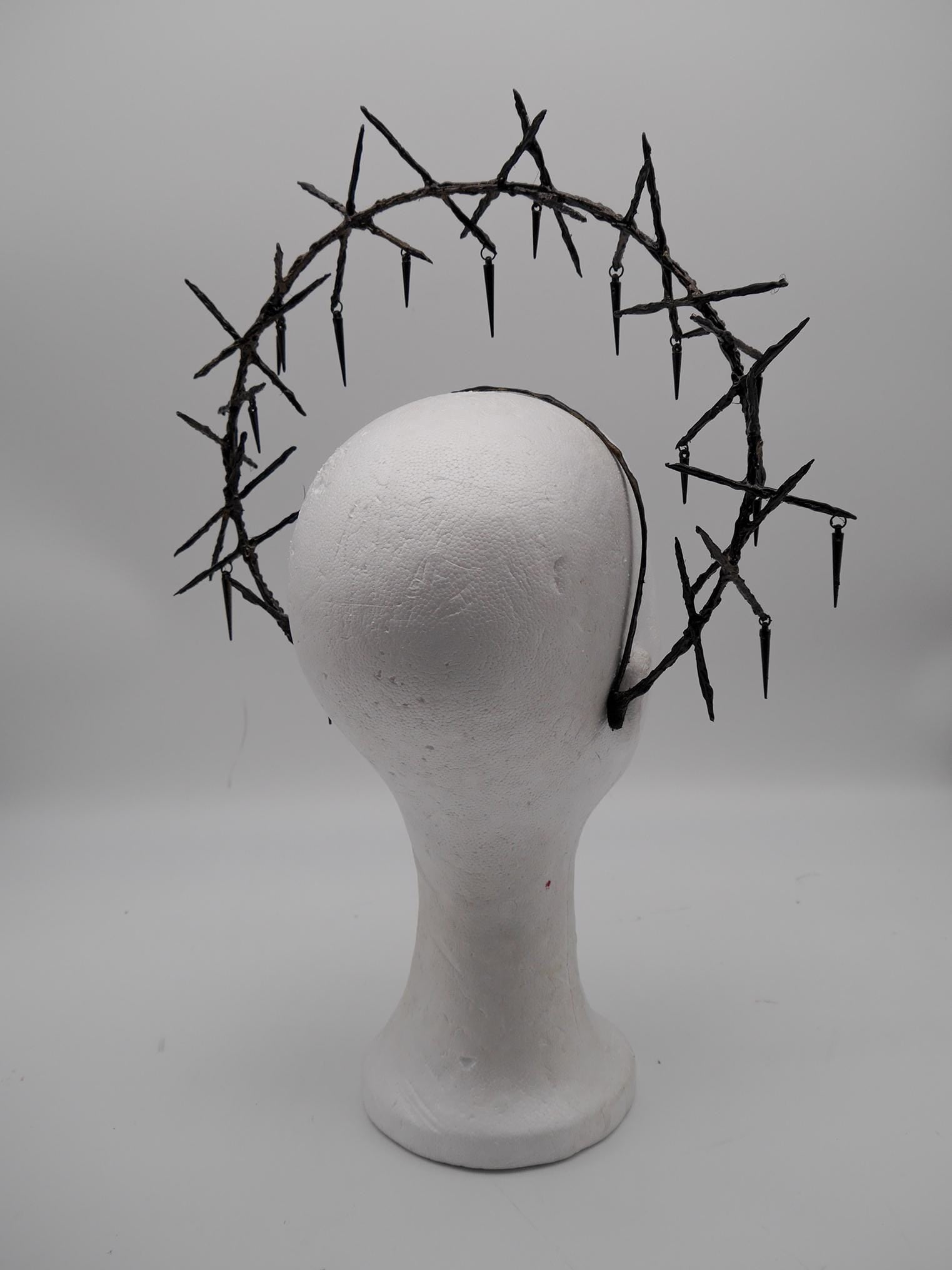 Thorn Double Halo - gothic headpiece - goth - witch - wicca - Royal gloriole - crown - Krone - Kranz -