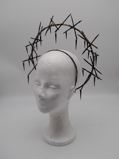 Thorn Double Halo - gothic headpiece - goth - witch - wicca - Royal gloriole - crown - Krone - Kranz -