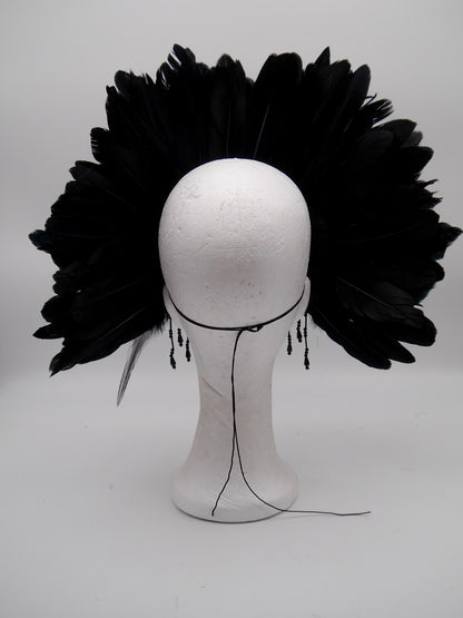 Raven Mask ~ Crow ~ Rabe ~ Vogel ~ Maske ~ Headdress ~ Headpiece ~ Skull - Bones ~ festival ~ Kopfschmuck ~ Teufel