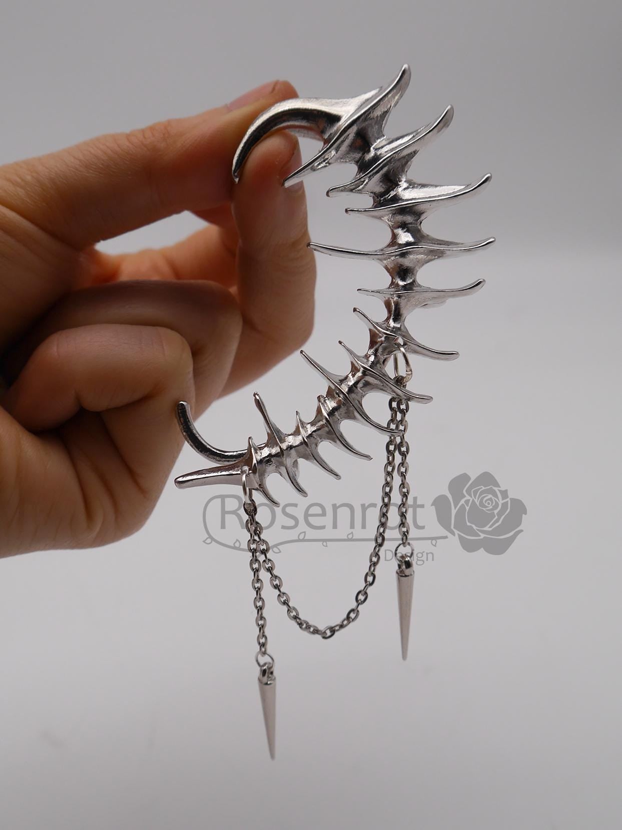 K-Pop Earcuff – Left Ear – Handmade - Ohrring - Fantasy - Gothic