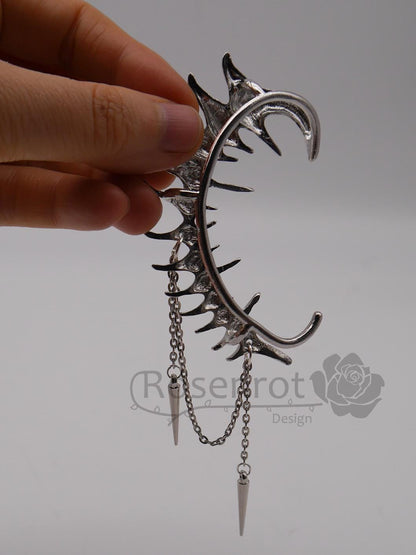 K-Pop Earcuff – Left Ear – Handmade - Ohrring - Fantasy - Gothic