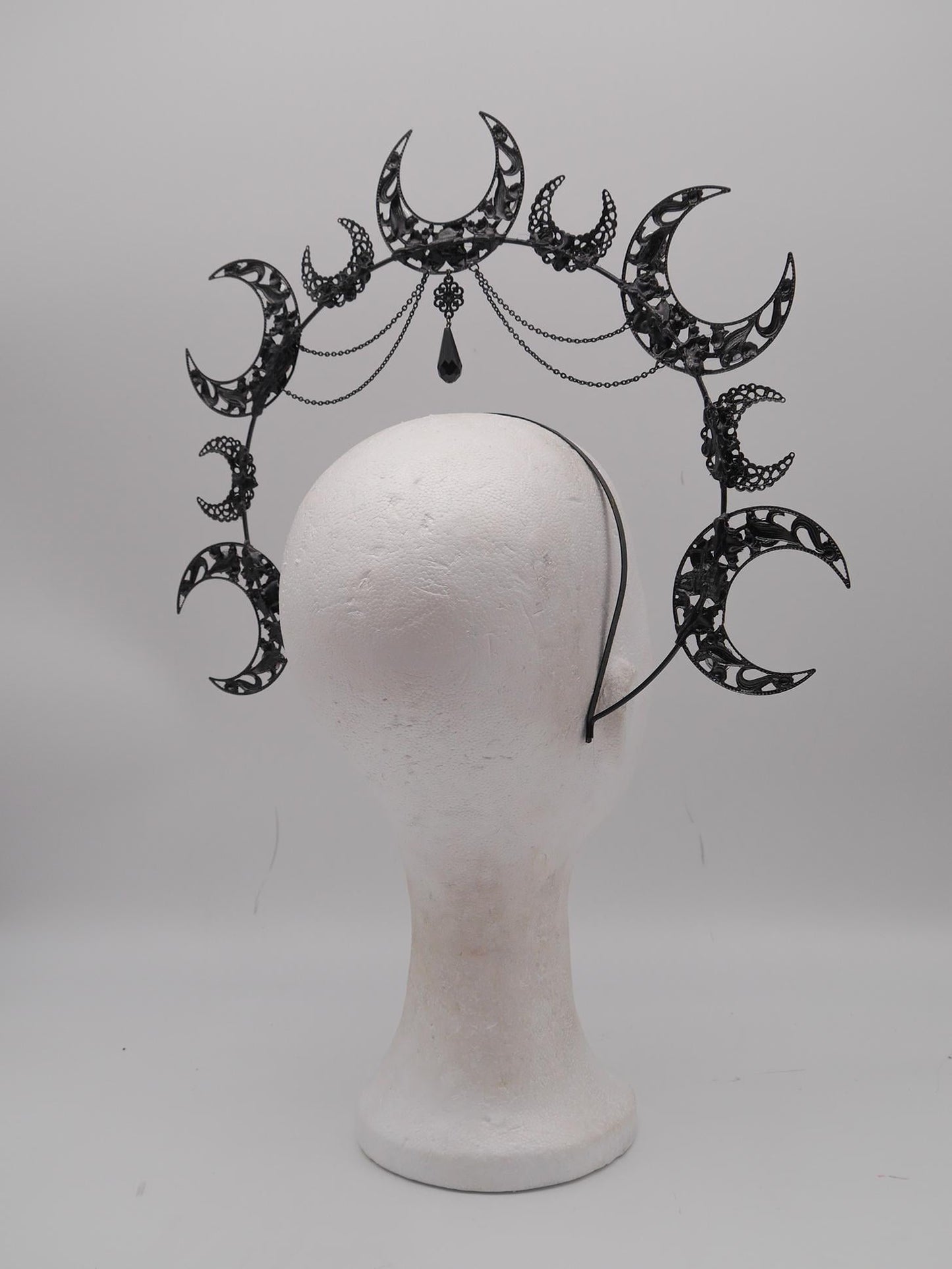 Vampire Moonshine Halo ~ Gothic Crown ~ black Royal Metal ~ vampir ~ Krone ~ Kranz ~ Kopfschmuck ~ Headdress ~ Fantasy~ goth
