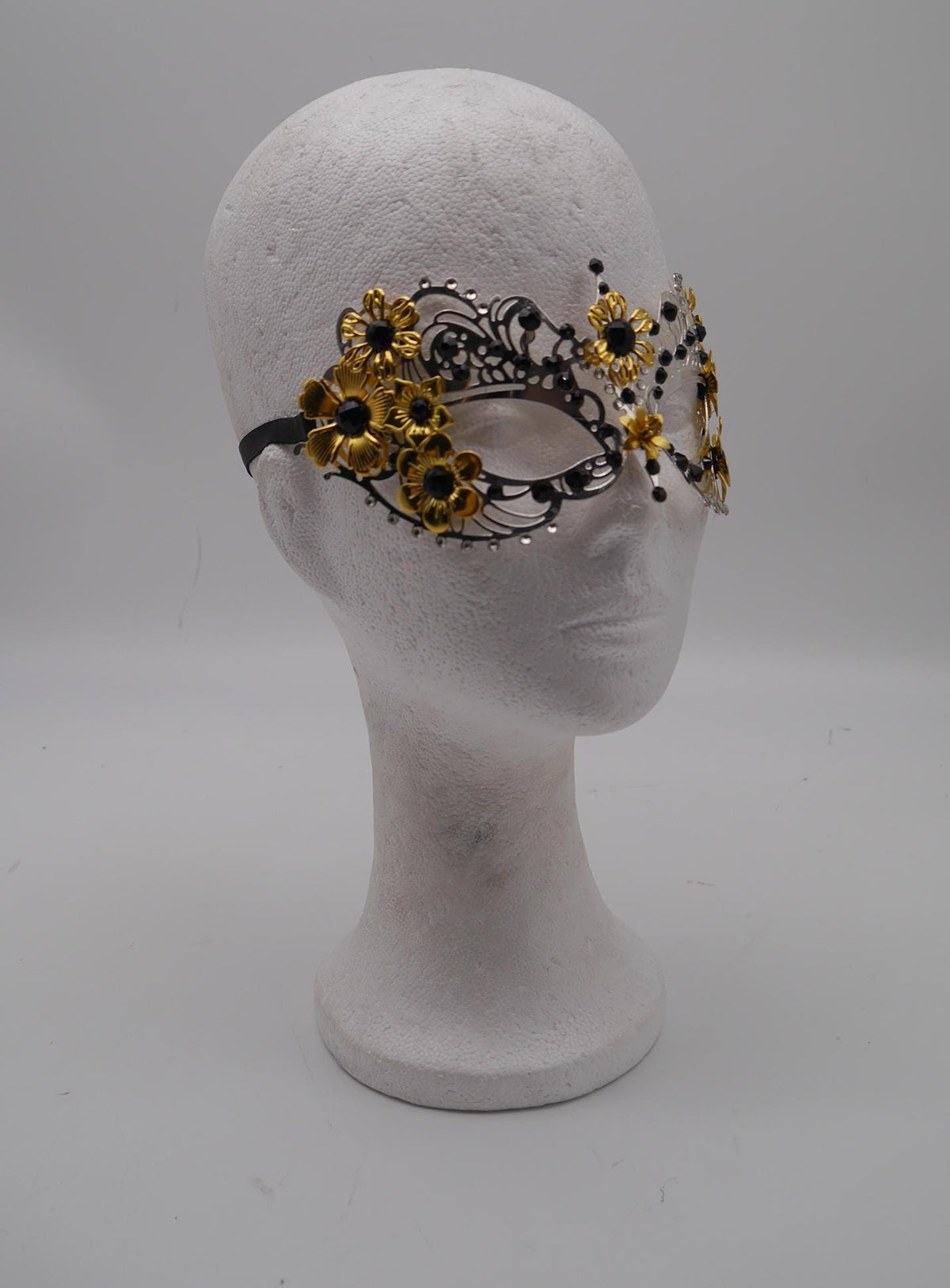 Handmade Victorian Mask – Filigree Metal Masquerade Mask (Bridgerton-Inspired) Gothic Filigree Masquerade