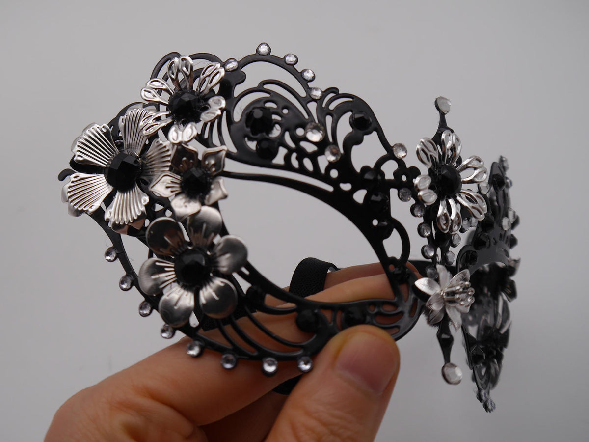 Handmade Victorian Mask – Filigree Metal Masquerade Mask (Bridgerton-Inspired) Gothic Filigree Masquerade