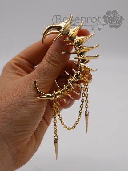 K-Pop Earcuff – Left Ear – Handmade - Ohrring - Fantasy - Gothic