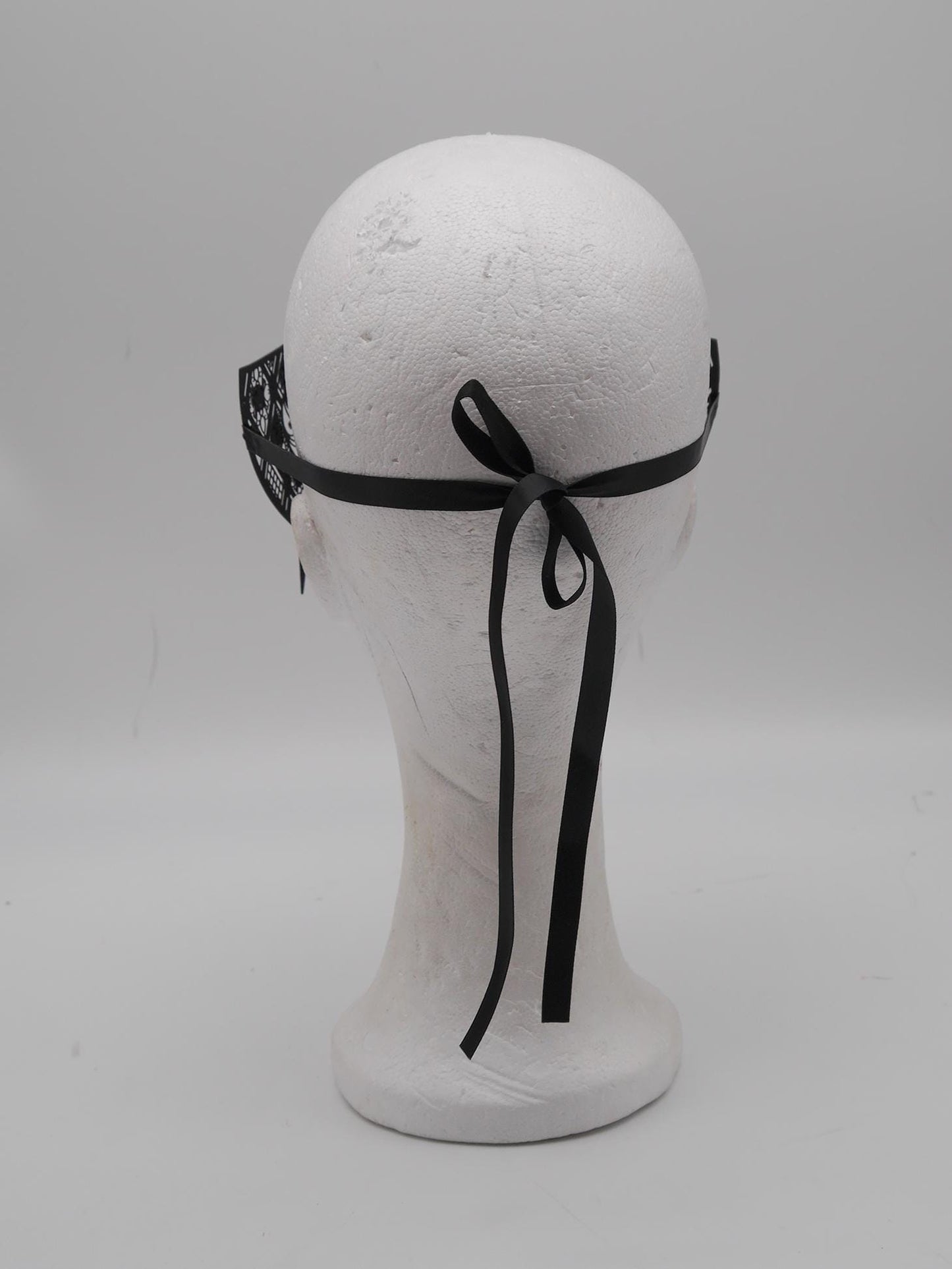 Obsidian Queen – Victorian Gothic Filigree Masquerade Mask