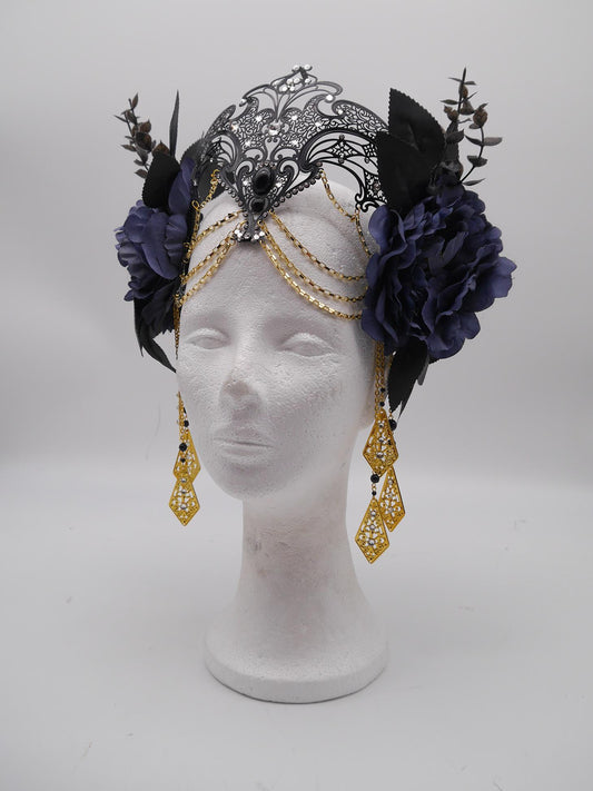 Dark romantic gothic headpiece - vampire diadem - mystic fairy Crown