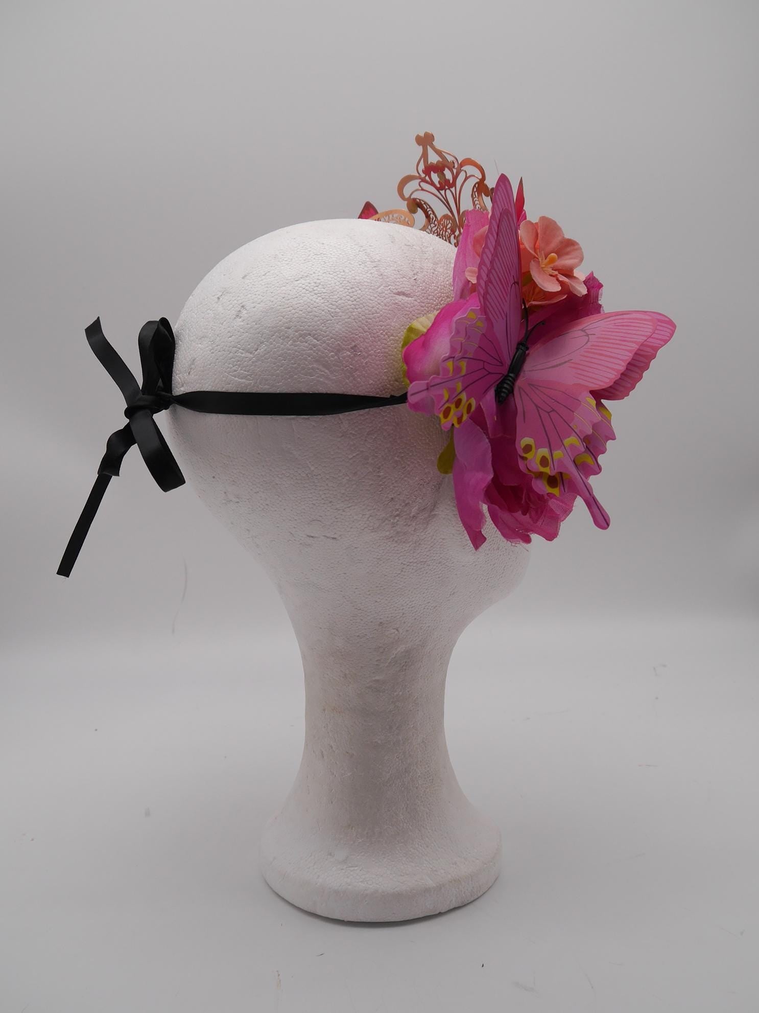 Romantic fairy butterfly headpiece - elv diadem - mystic Crown ~ Flower Diadem
