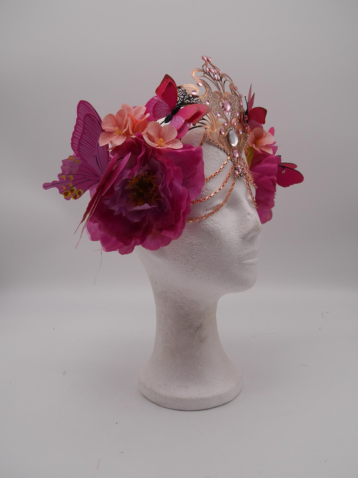 Romantic fairy butterfly headpiece - elv diadem - mystic Crown ~ Flower Diadem