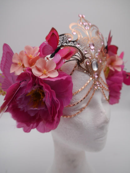 Romantic fairy butterfly headpiece - elv diadem - mystic Crown ~ Flower Diadem
