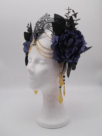 Dark romantic gothic headpiece - vampire diadem - mystic fairy Crown