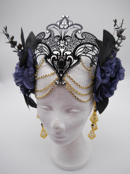 Dark romantic gothic headpiece - vampire diadem - mystic fairy Crown